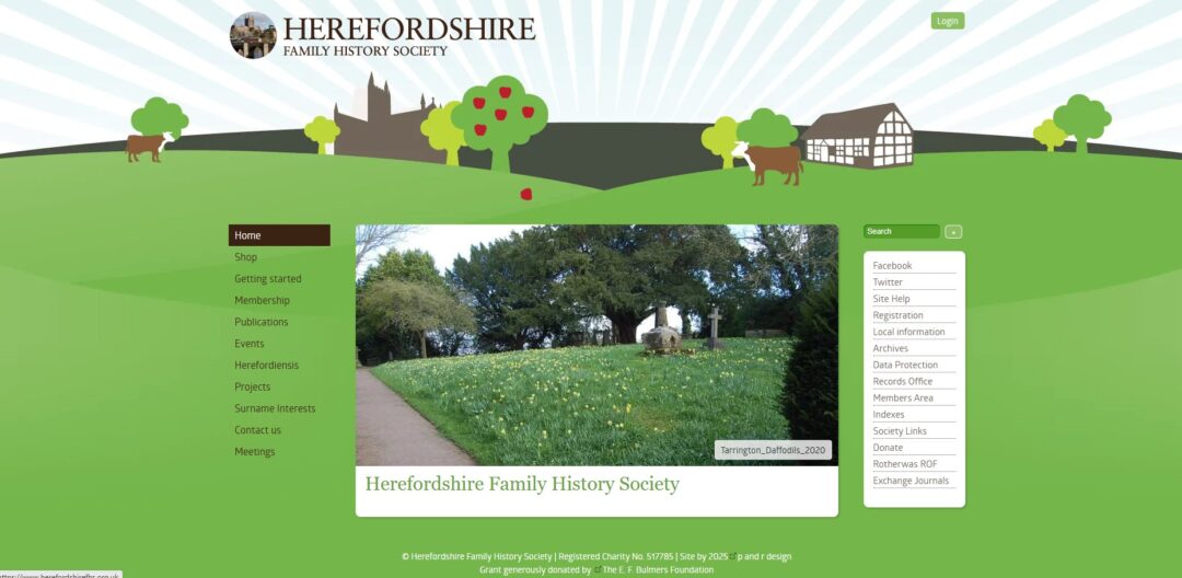 Herefordshire FHS Web page